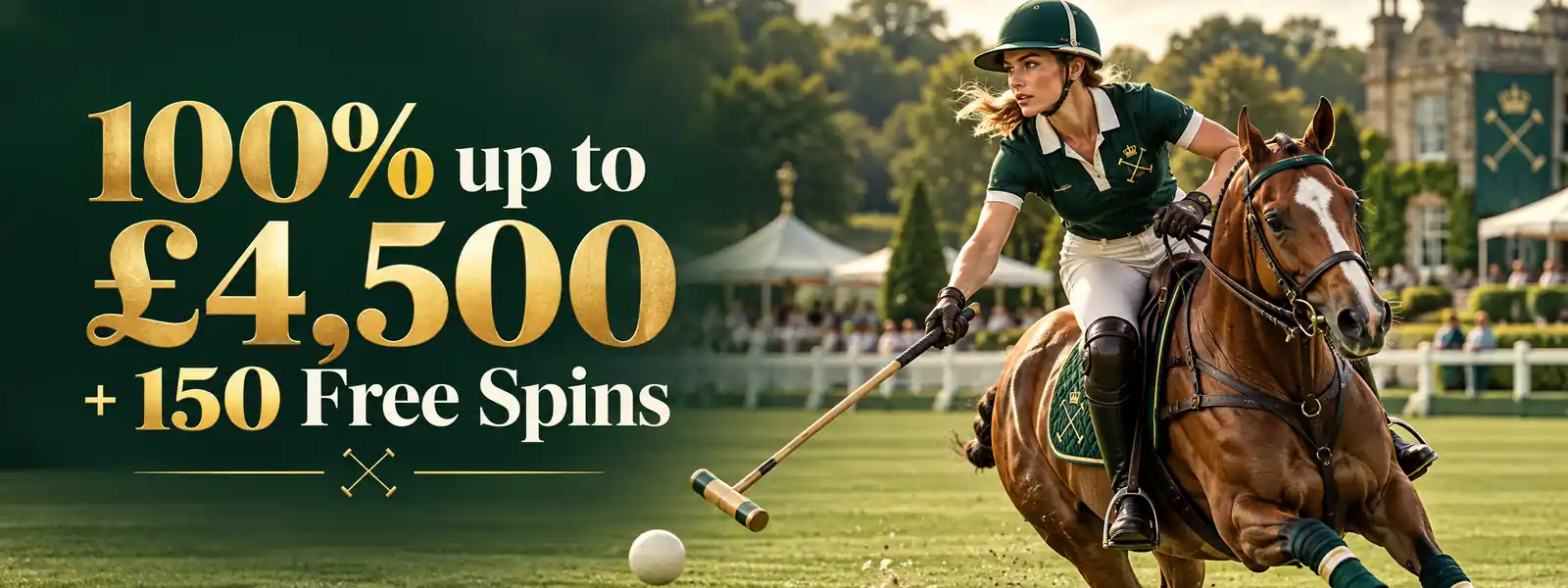 Spinpolo welcome offer 100% up to £4,500 plus 150 free spins